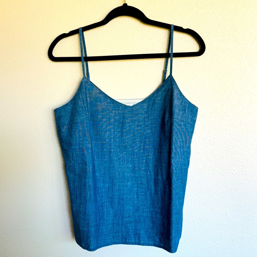 J. Crew Women’s Chambray Cotton Camisole Tank - Size 4 NWOT